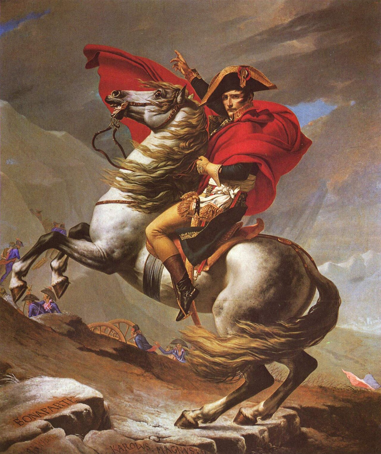 Napoleon Crossing the Alps (Jacques-Louis David, 1801)